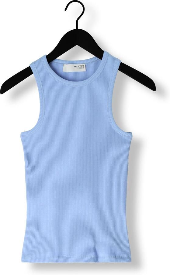 SELECTED WOMEN Dames Tops & T-shirts Slfanna O-neck Tank Top Blauw - Foto 3