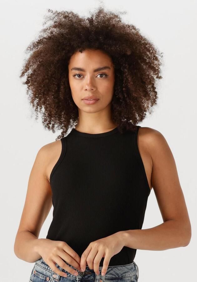 SELECTED WOMEN Dames Tops & T-shirts Slfanna O-neck Tank Top Zwart - Foto 4