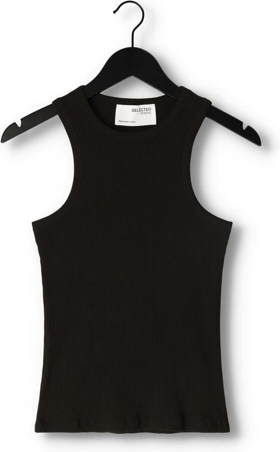 SELECTED WOMEN Dames Tops & T-shirts Slfanna O-neck Tank Top Zwart - Foto 2