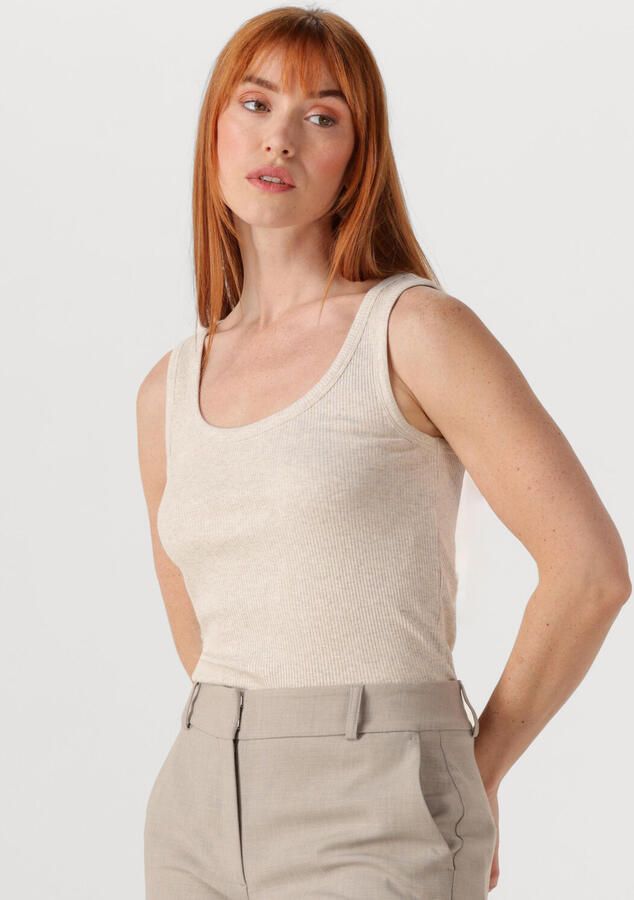 SELECTED FEMME Dames Tops & T-shirts Slfanna U-neck Tank Top Beige - Foto 4