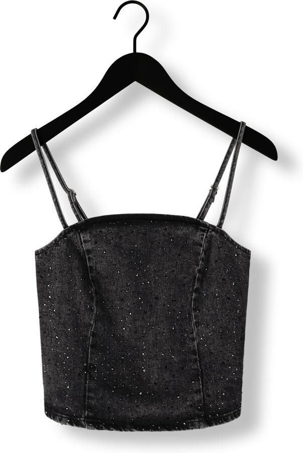 SELECTED FEMME Dames Tops & T-shirts Slfdoa-dia Sl Denim Top Ex Donkergrijs - Foto 3