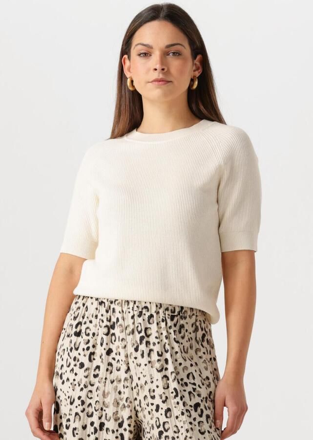 SELECTED WOMEN Dames Tops & T-shirts Slfelinna New Ss Knit Top Beige - Foto 4