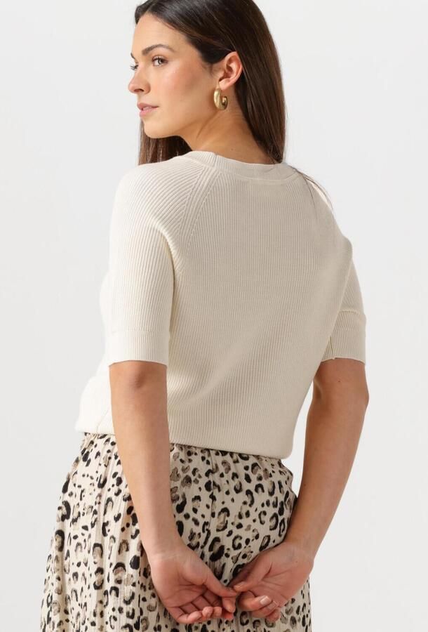 SELECTED WOMEN Dames Tops & T-shirts Slfelinna New Ss Knit Top Beige - Foto 2