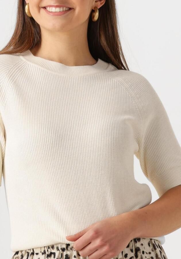 SELECTED WOMEN Dames Tops & T-shirts Slfelinna New Ss Knit Top Beige