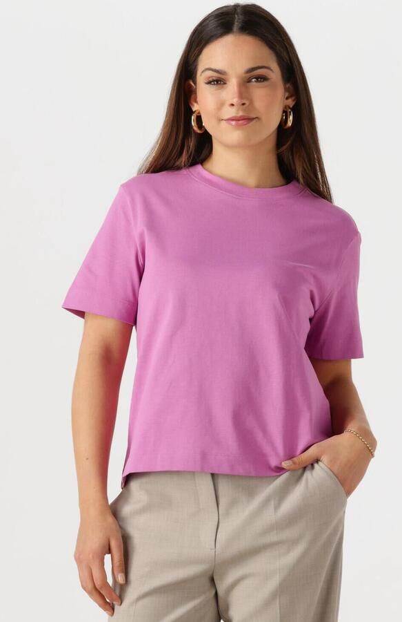 SELECTED FEMME Dames Tops & T-shirts Slfessential Ss Boxy Tee Roze - Foto 4
