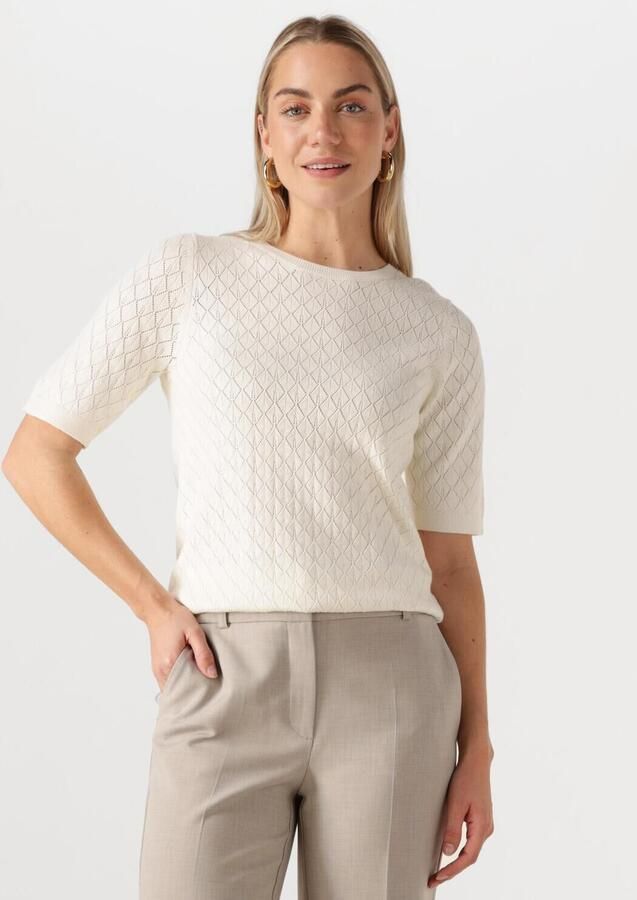 SELECTED WOMEN Dames Tops & T-shirts Slfhelen 2 4 Knit Boat Neck Gebroken Wit - Foto 4