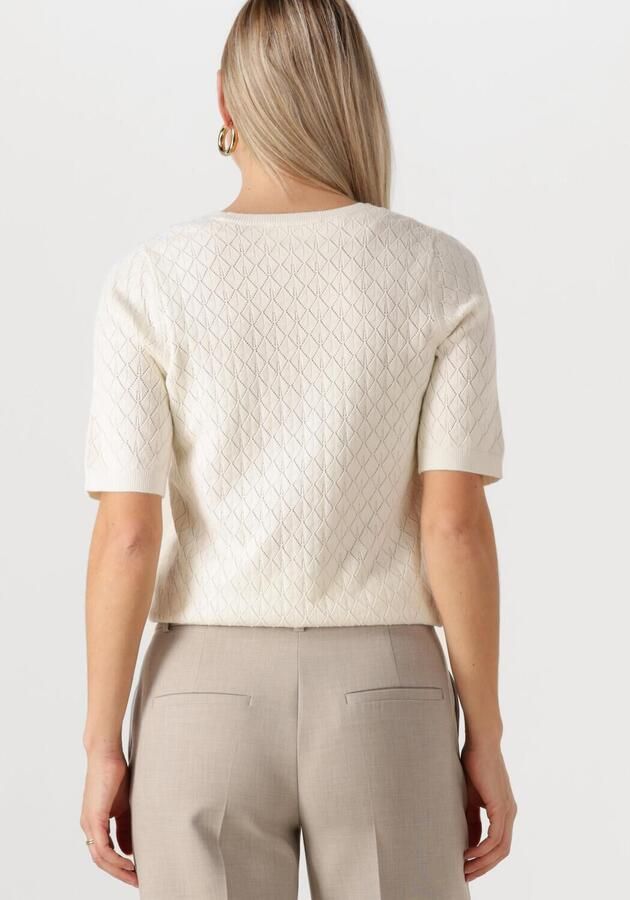 SELECTED WOMEN Dames Tops & T-shirts Slfhelen 2 4 Knit Boat Neck Gebroken Wit - Foto 3