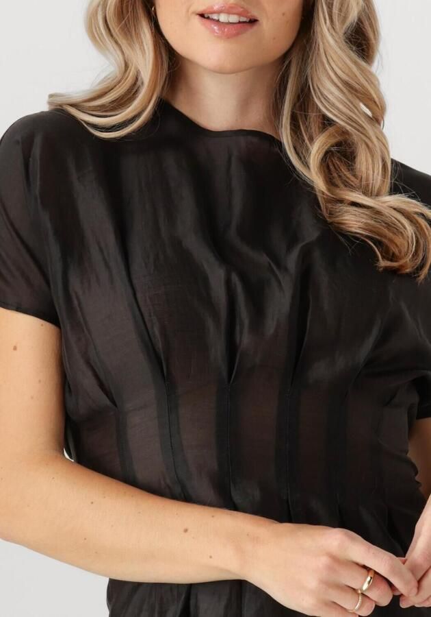 SELECTED FEMME Dames Tops & T-shirts Slfiris Ss O-neck Top Zwart - Foto 3