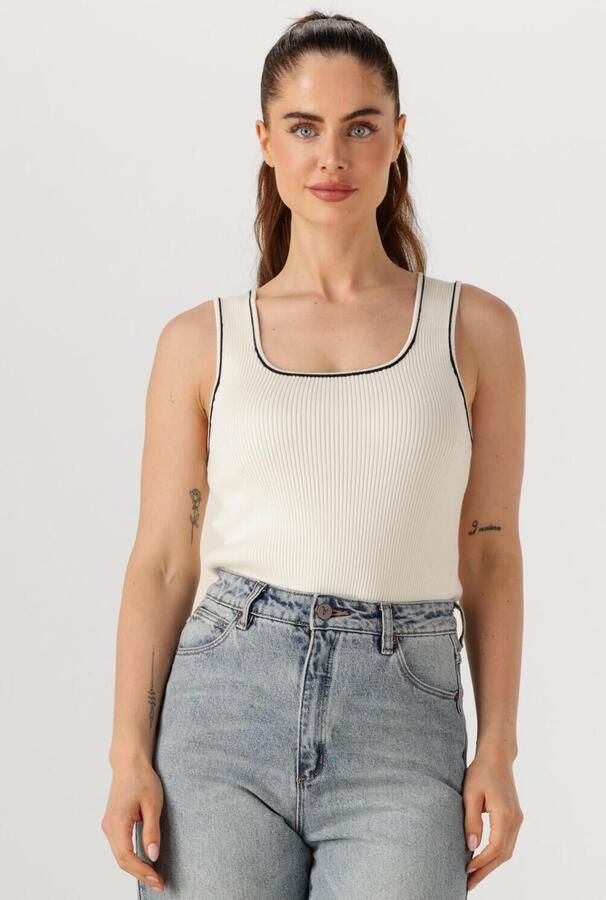 SELECTED WOMEN Dames Tops & T-shirts Slfkamma Jenny Sl Knit Top Wit - Foto 4