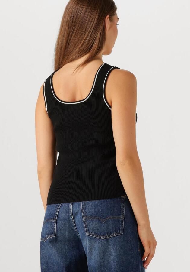 SELECTED WOMEN Dames Tops & T-shirts Slfkamma Jenny Sl Knit Top Zwart - Foto 1