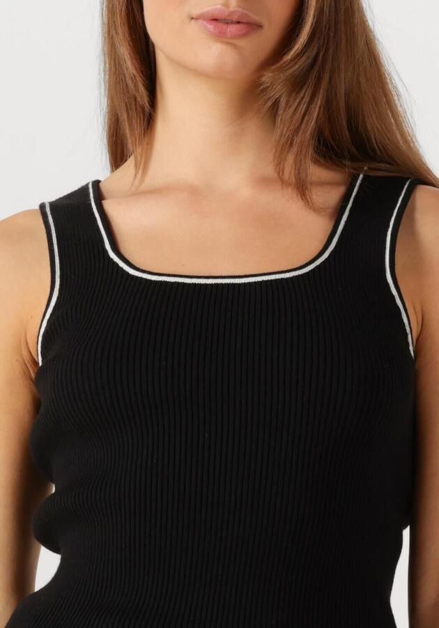 SELECTED WOMEN Dames Tops & T-shirts Slfkamma Jenny Sl Knit Top Zwart - Foto 2