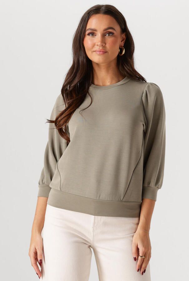 SELECTED WOMEN Dames Tops & T-shirts Slftenny 3 4 Sweat Top Groen - Foto 4