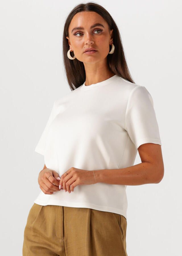 SELECTED WOMEN Dames Tops & T-shirts Slftenny Ss Boxy O-neck Wit - Foto 4
