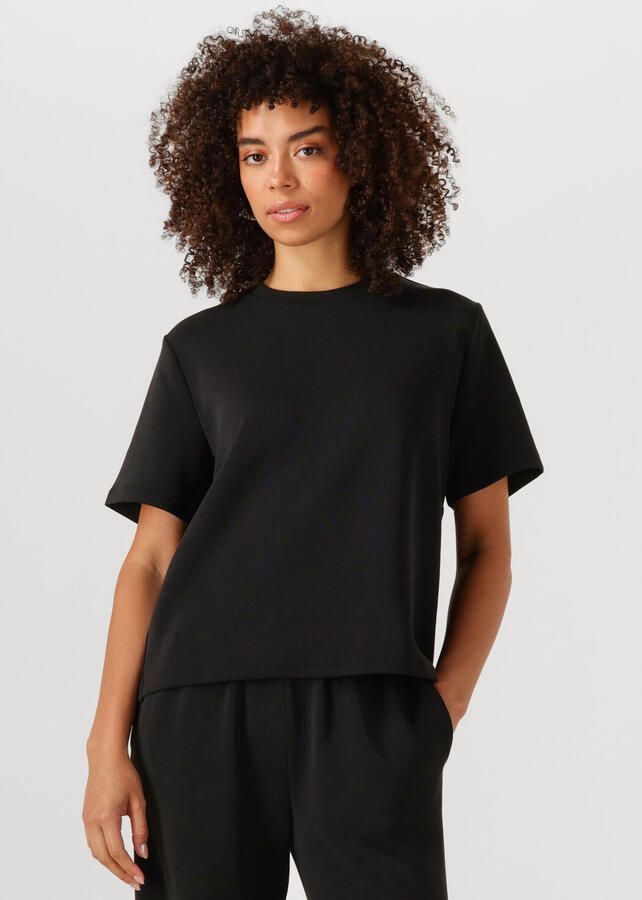 SELECTED WOMEN Dames Tops & T-shirts Slftenny Ss Boxy O-neck Zwart - Foto 4