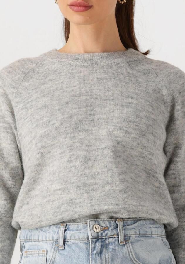 SELECTED FEMME Dames Truien & Vesten Lulu Ls Knit O-neck B Lichtgrijs - Foto 2