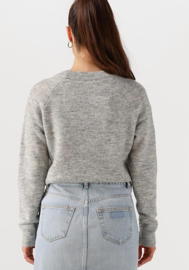 SELECTED FEMME Dames Truien & Vesten Lulu Ls Knit O-neck B Lichtgrijs - Foto 3