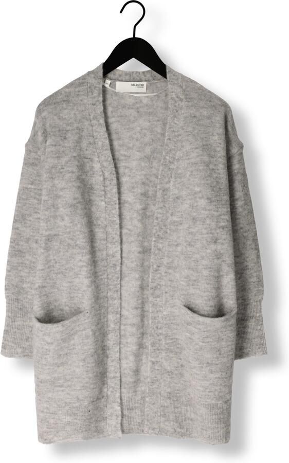 SELECTED FEMME Dames Truien & Vesten Lulu New Ls Knit Long Cardigan B Lichtgrijs - Foto 3