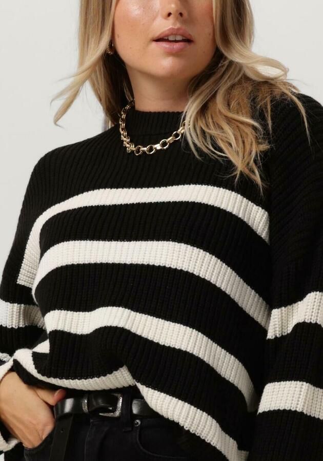 SELECTED FEMME Dames Truien & Vesten Slfbloomie Ls Knit O-neck Zwart - Foto 3