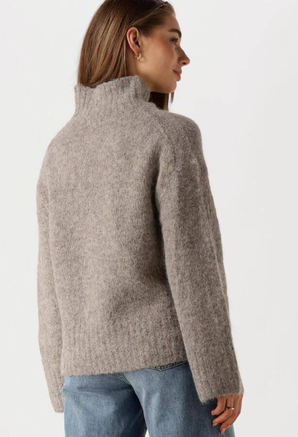 SELECTED WOMEN Dames Truien & Vesten Slfgabella Ls Knit High-neck Grijs - Foto 3