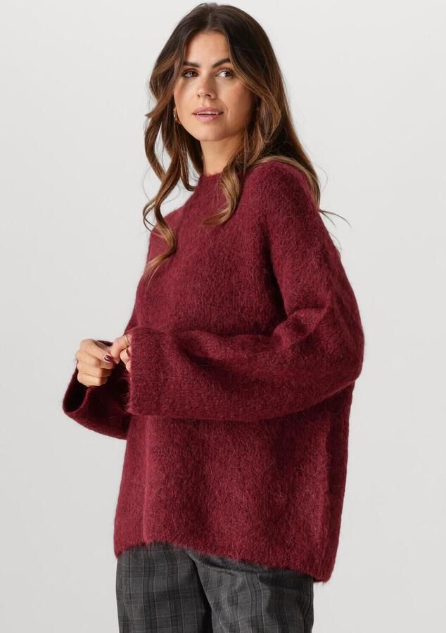 SELECTED FEMME Dames Truien & Vesten Slfgabella Ls Knit O-neck Camp Bordeaux - Foto 4