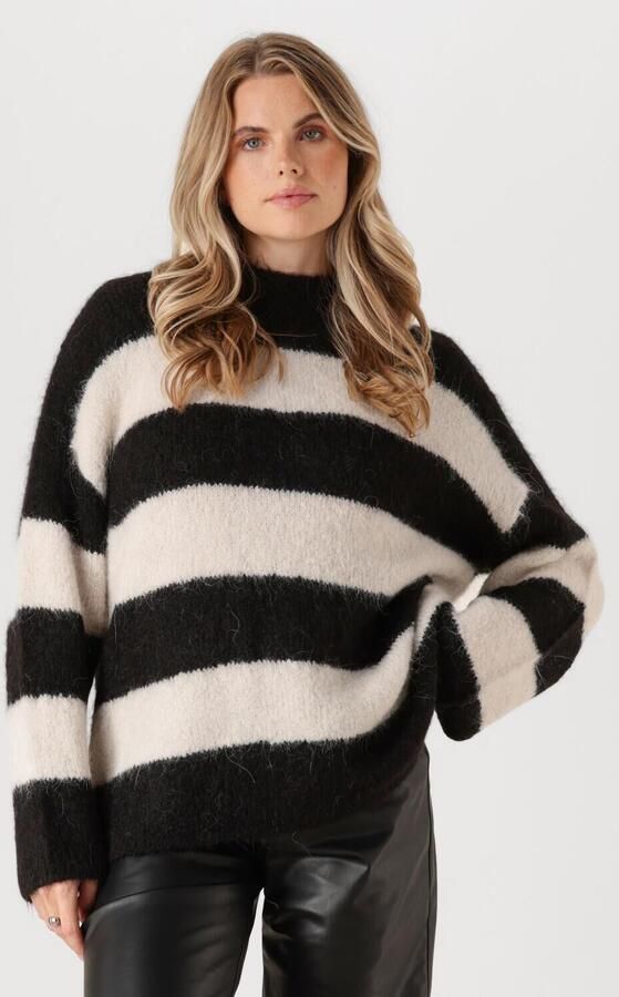 SELECTED FEMME Dames Truien & Vesten Slfgabella Ls Knit O-neck Camp Zwart - Foto 4