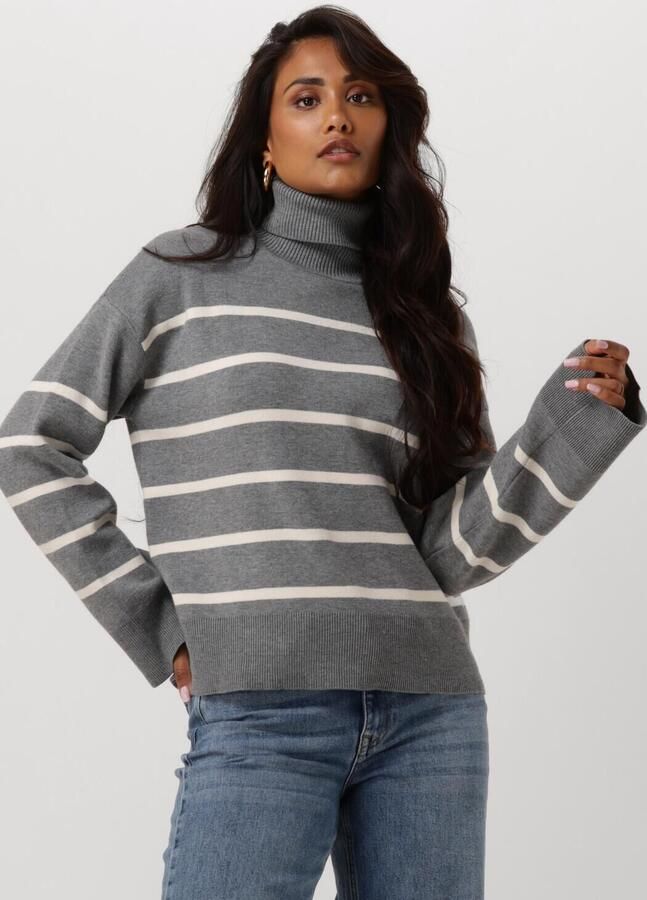 SELECTED WOMEN Dames Truien & Vesten Slfkamma Ls Knit Roll Neck Grijs - Foto 4