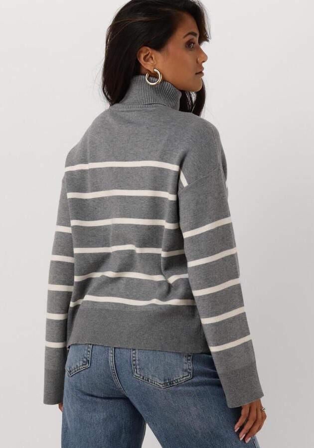 SELECTED WOMEN Dames Truien & Vesten Slfkamma Ls Knit Roll Neck Grijs