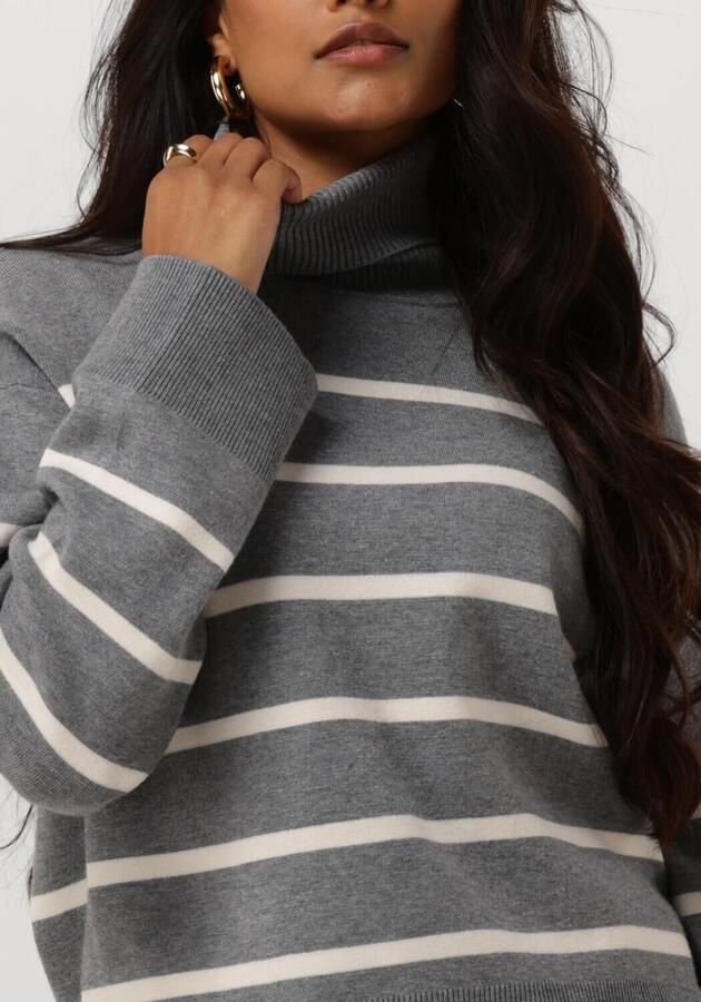 SELECTED WOMEN Dames Truien & Vesten Slfkamma Ls Knit Roll Neck Grijs - Foto 2