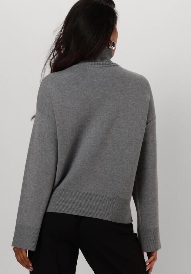 SELECTED FEMME Dames Truien & Vesten Slfkamma Ls Knit Roll Neck Grijs