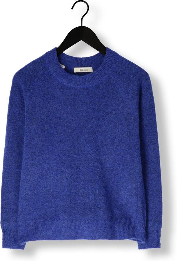 SELECTED FEMME Dames Truien & Vesten Slflulu Ls Knit O-neck Blauw - Foto 3