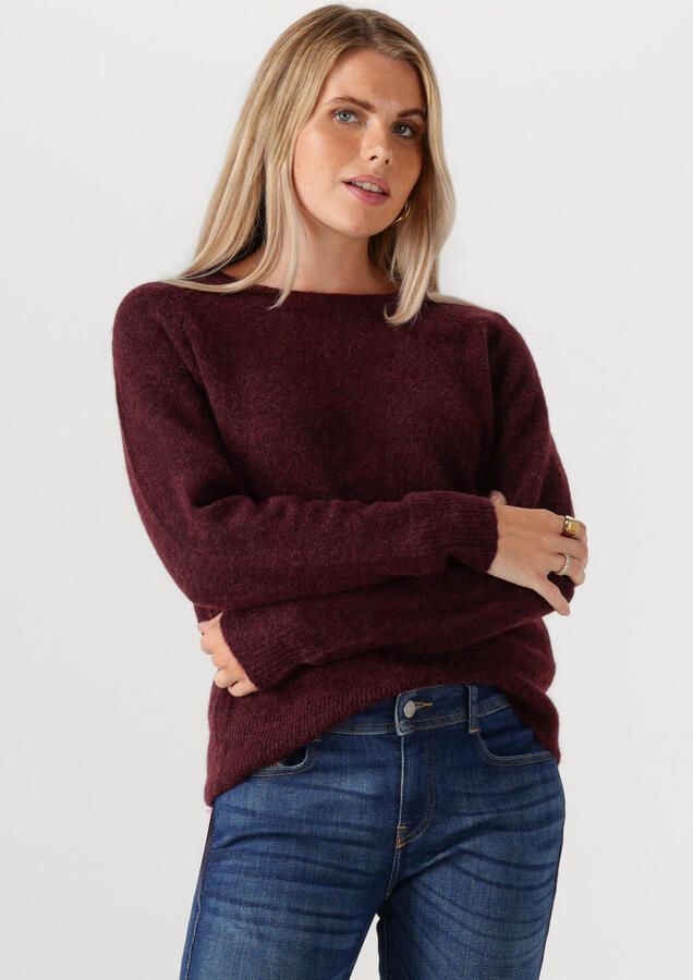 SELECTED FEMME Dames Truien & Vesten Slflulu Ls Knit O-neck Bordeaux - Foto 4