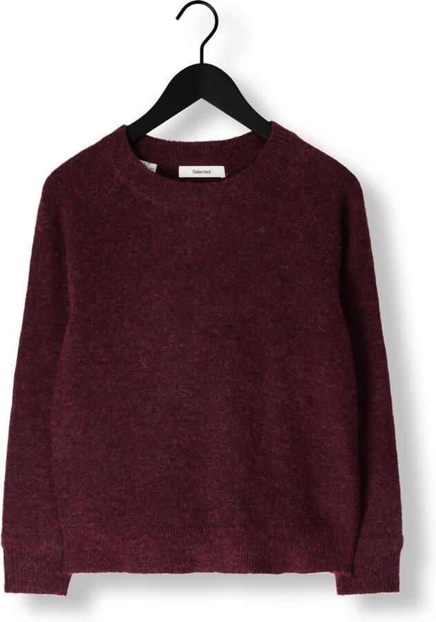 SELECTED FEMME Dames Truien & Vesten Slflulu Ls Knit O-neck Bordeaux