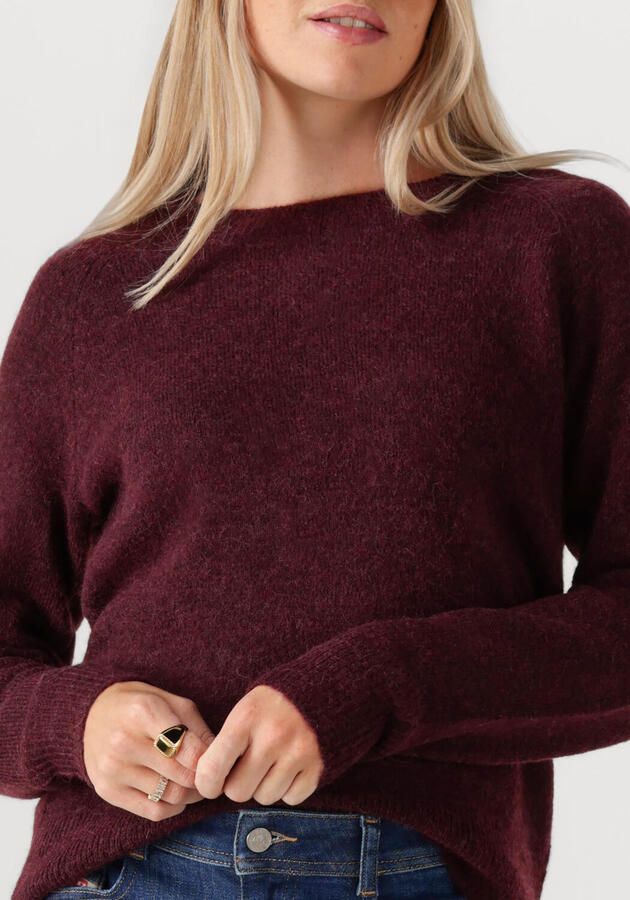 SELECTED FEMME Dames Truien & Vesten Slflulu Ls Knit O-neck Bordeaux - Foto 3