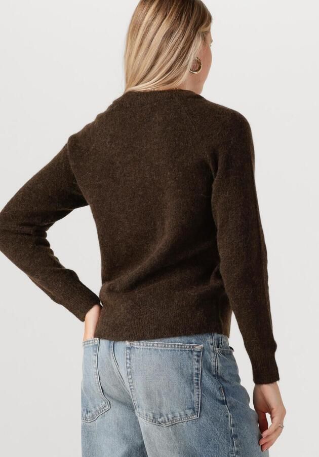 SELECTED FEMME Dames Truien & Vesten Slflulu Ls Knit O-neck Bruin