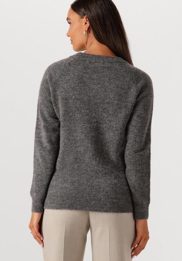 SELECTED FEMME Dames Truien & Vesten Slflulu Ls Knit O-neck Grijs - Foto 3