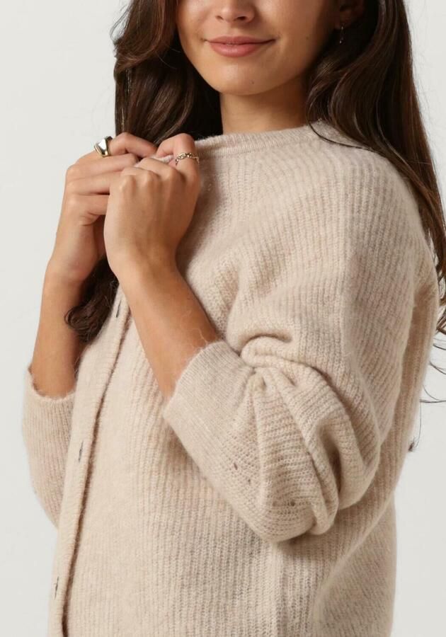 SELECTED WOMEN Dames Truien & Vesten Slflulu Ls Knit Short Cardigan Beige - Foto 3
