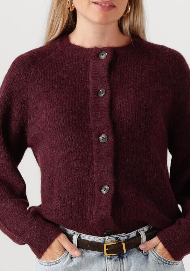SELECTED FEMME Dames Truien & Vesten Slflulu Ls Knit Short Cardigan Bordeaux - Foto 2