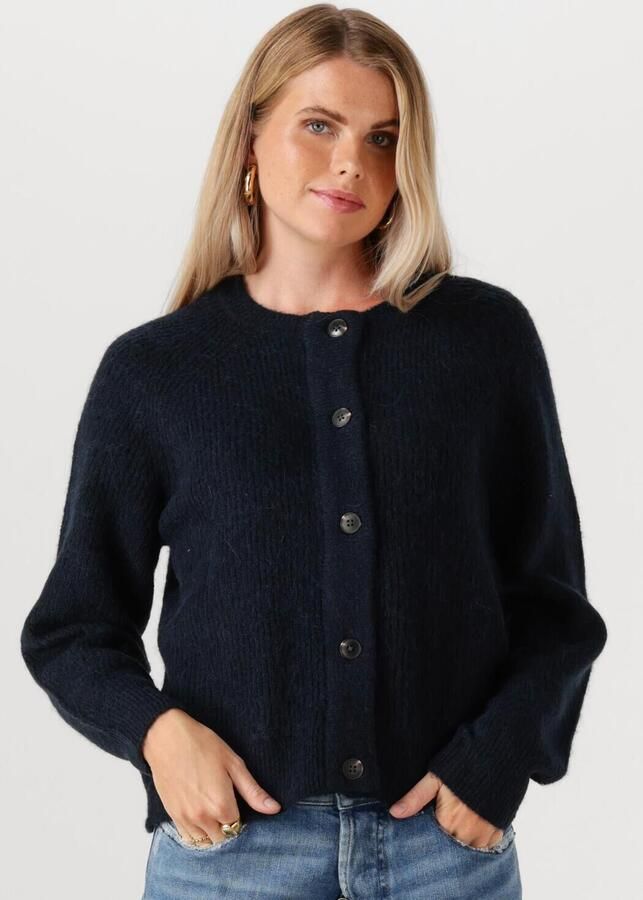 SELECTED FEMME Dames Truien & Vesten Slflulu Ls Knit Short Cardigan Donkerblauw - Foto 4