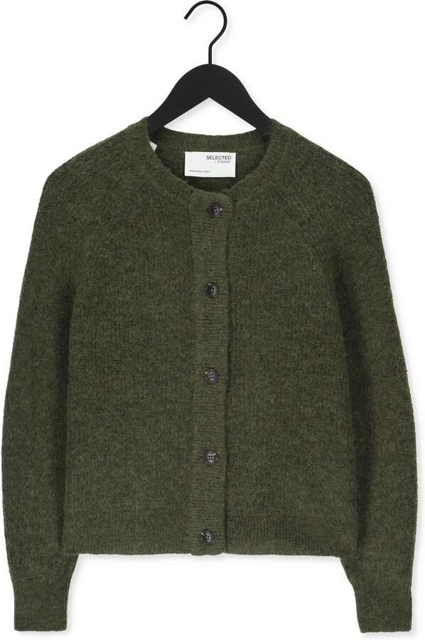 Selected Femme Regular fit gebreid jack van wolmix met alpaca model 'LULU' - Foto 4