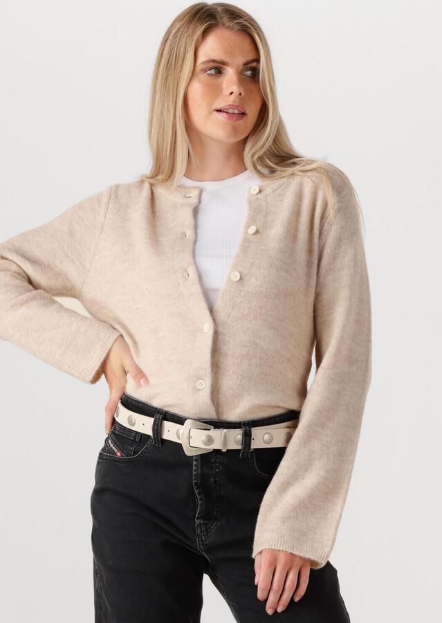 SELECTED WOMEN Dames Truien & Vesten Slflulu New Ls Knit Cardigan Beige - Foto 4