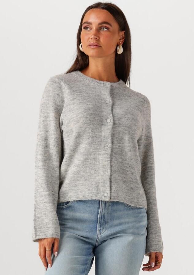 SELECTED WOMEN Dames Truien & Vesten Slflulu New Ls Knit Cardigan Grijs - Foto 4