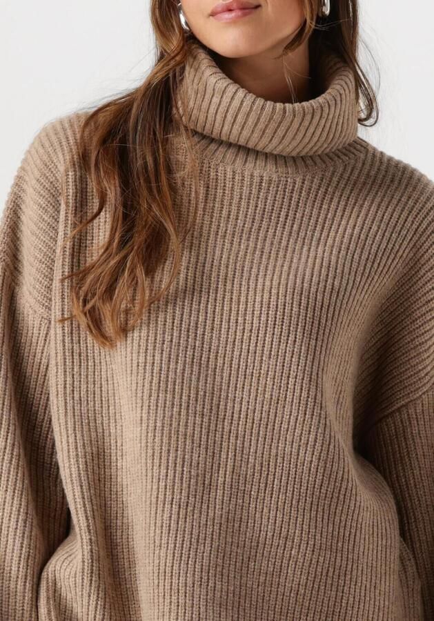 SELECTED FEMME Dames Truien & Vesten Slfmary Ls Long Knit Roll Neck Bruin - Foto 2