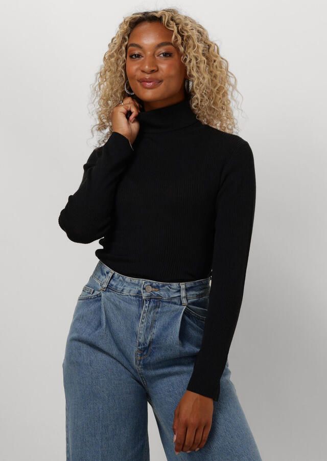 SELECTED FEMME Dames Truien & Vesten Slfnaja Ls Knit Roll Neck Zwart - Foto 4