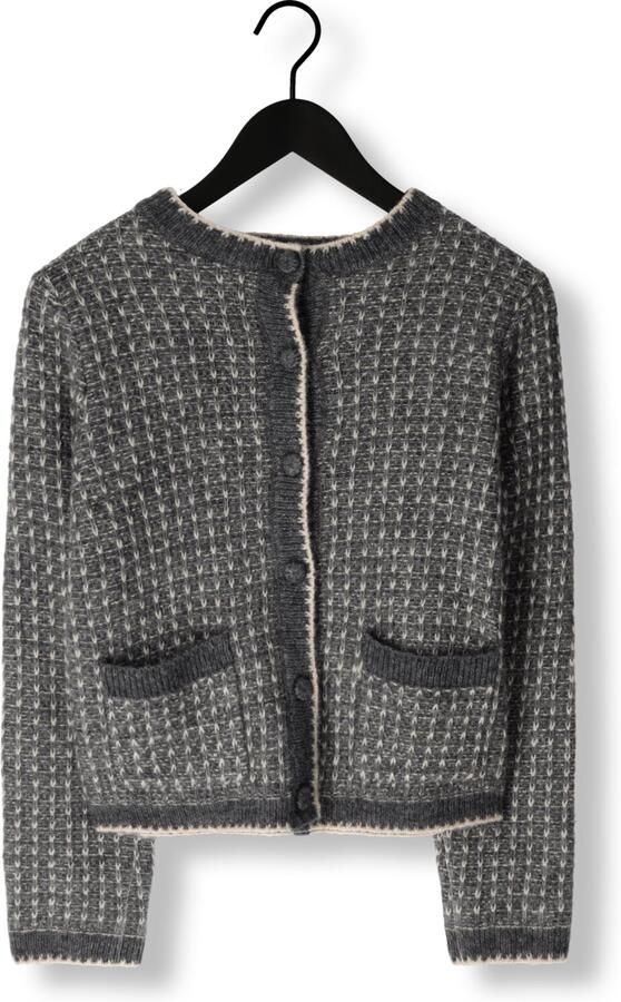 SELECTED WOMEN Dames Truien & Vesten Slfsine Ls Knit Cardigan Donkergrijs - Foto 3