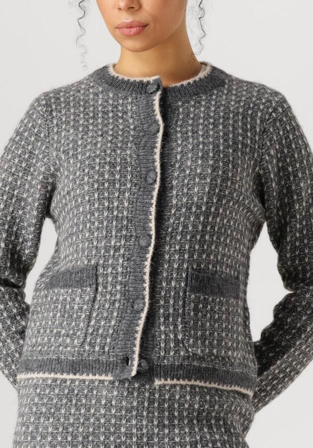 SELECTED WOMEN Dames Truien & Vesten Slfsine Ls Knit Cardigan Donkergrijs - Foto 2