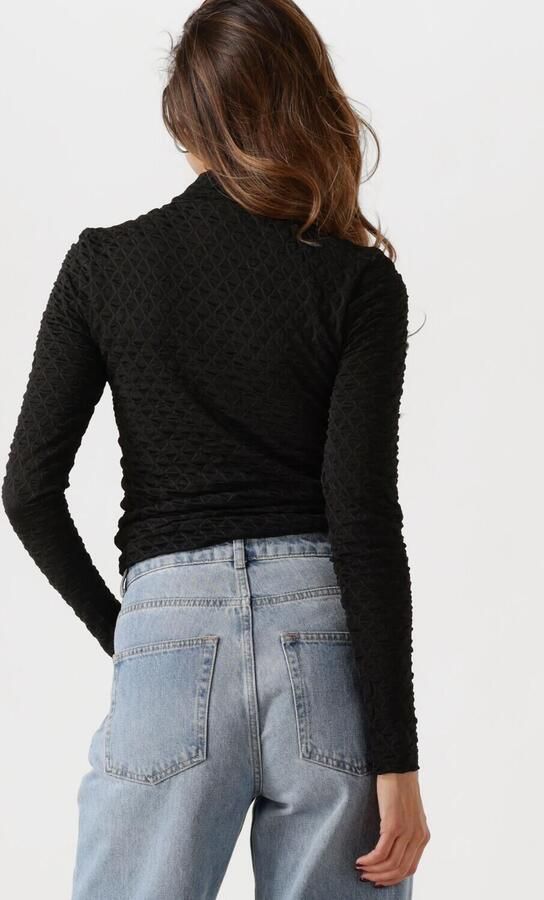 SELECTED WOMEN Dames Truien & Vesten Slftimmi Ls High Neck Structure Top Zwart - Foto 2