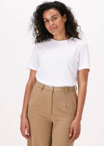 Selected Femme Witte T-shirt Slfmy Perfect Ss Tee Box Cut B