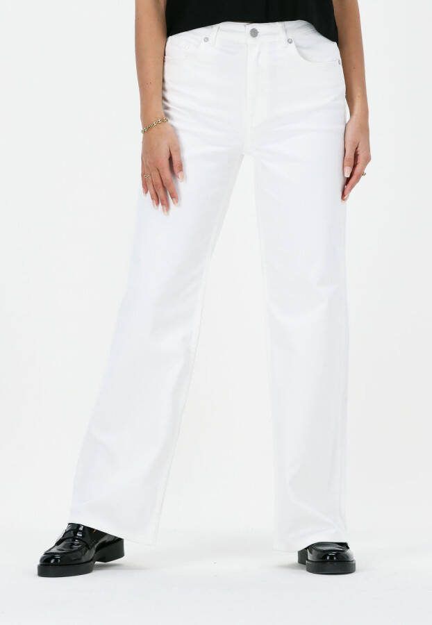 Selected Femme Witte Wide Jeans Slfalice Hw Long Wide Snow