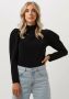 Selected Femme Zwarte Longsleeve Coltrui Top Black Dames - Thumbnail 1