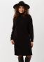 SELECTED FEMME Dames Jurken Nima Ls Knit Dress Camp Zwart - Thumbnail 1